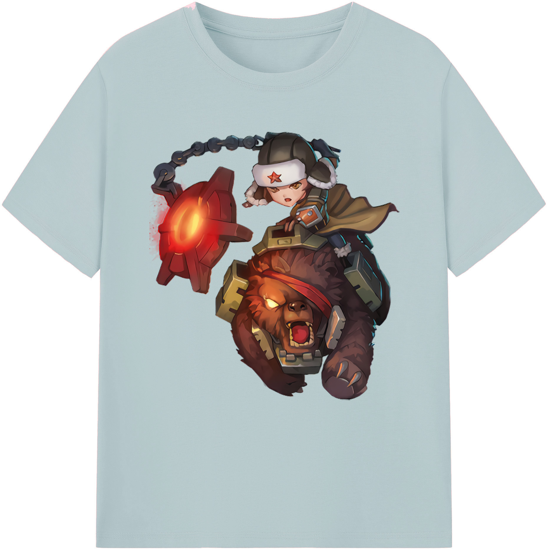 リーグ・オブ・レジェンド League of Legends LOL 綿100％半袖Tシャツ（フロントプリント）